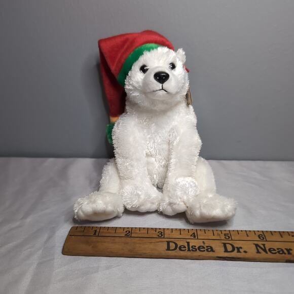Ty Beanie Babies Snowdrift Bear Toboggan Penguin 2003 Christmas w/tags - Picture 7 of 16